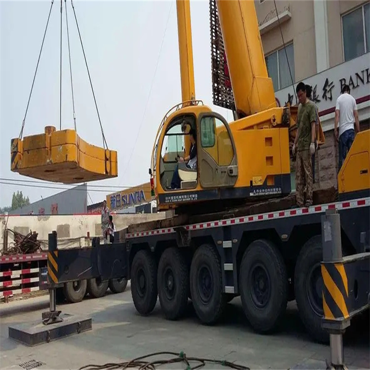 道真当地吊车出租|机器吊装|75吨|工厂搬迁服务